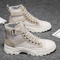 Men's Boots 2024new Breathable Canvas Boot Non Slip Hiking Boots for Men Lace Up Sneakers High Top Tooling Boot Botas Masculinas